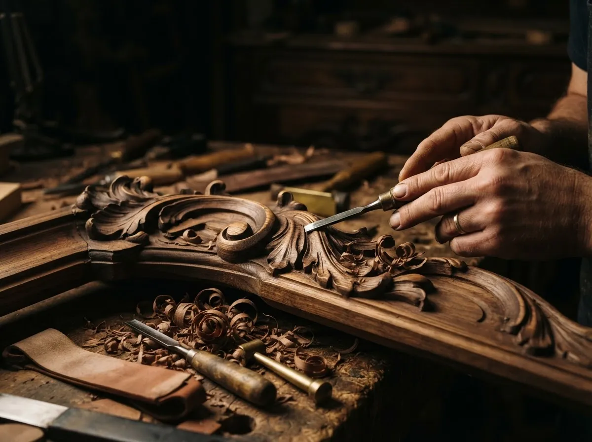 Trabajo artesanal en madera